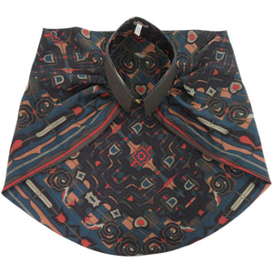 新品同様 エルメス 付け襟 プティアッシュ シルク 牛革 グレー その他ファッション雑貨 0773【中古】HERMES