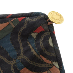 新品同様 エルメス 付け襟 プティアッシュ シルク 牛革 グレー その他ファッション雑貨 0773【中古】HERMES