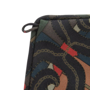 新品同様 エルメス 付け襟 プティアッシュ シルク 牛革 グレー その他ファッション雑貨 0773【中古】HERMES