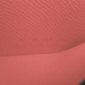 新品同様 エルメス アザップ カードケース ヴォーエプソン ローズアザレ シルバー金具 D刻印(2019年製) コインケース 財布 0779【中古】HERMES