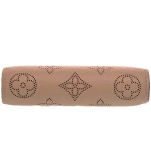 美品 ルイ ヴィトン ポルトフォイユ クレア モノグラム マヒナ M80817 モノグラムマヒナ ガレ 茶 二つ折り財布 LV 0780【中古】LOUIS VUITTON