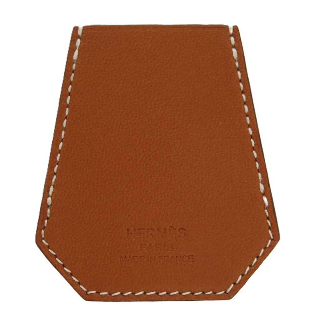 未使用品 エルメス クロシェットカレ70 ラムスキン シルク ゴールド 茶 スカーフリング 0790【中古】HERMES