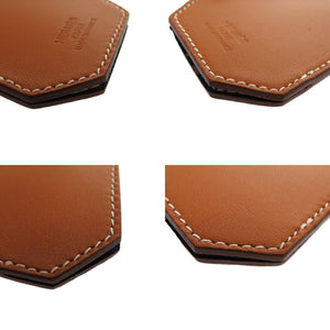 未使用品 エルメス クロシェットカレ70 ラムスキン シルク ゴールド 茶 スカーフリング 0790【中古】HERMES