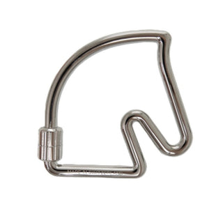 未使用品 エルメス シュバル RG0224 メタル シルバー キーホルダー 0791【中古】HERMES