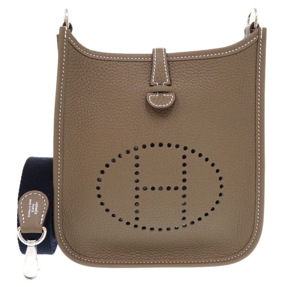 未使用 エルメス エブリンTPM アマゾン トリヨンクレマンス エトゥープ ブルーインディゴ シルバー金具 K刻印(2025年製) ショルダーバッグ 0800 HERMES エトープ