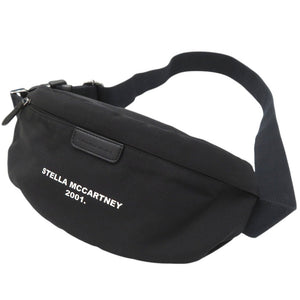 美品 ステラマッカートニー ロゴベルト ボディバッグ ウエストバッグ ナイロン ブラック 0812【中古】Stella McCartney