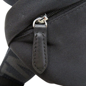 美品 ステラマッカートニー ロゴベルト ボディバッグ ウエストバッグ ナイロン ブラック 0812【中古】Stella McCartney