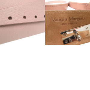 メゾン マルジェラ SNATCHED ミニバッグ スモール ハンドバッグ アシンメトリー S56WG0168 レザー ピンク 0819【中古】Maison Margiela