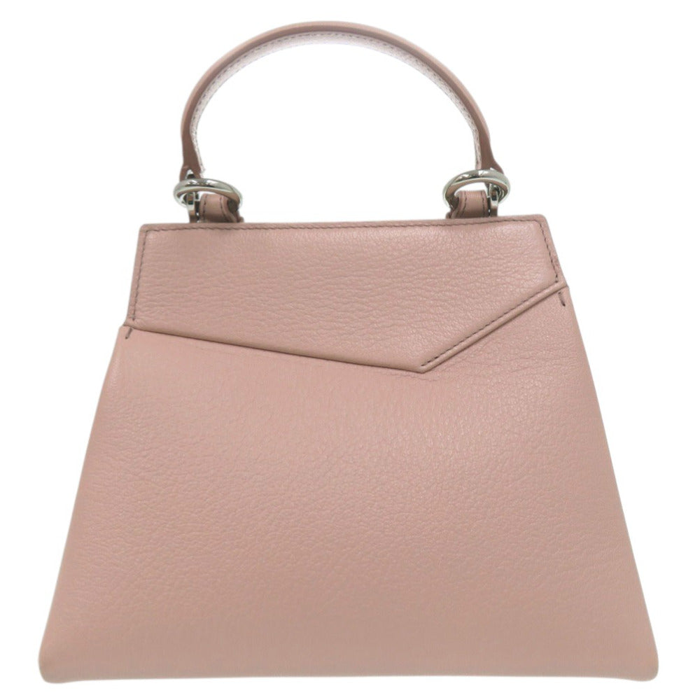 メゾン マルジェラ SNATCHED ミニバッグ スモール ハンドバッグ アシンメトリー S56WG0168 レザー ピンク 0819【中古】Maison Margiela