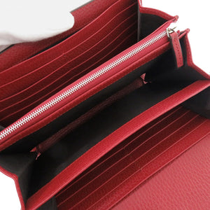 美品 グッチ チェーンウォレット ディオニュソス 401231 レザー レッド ショルダーバッグ 財布 赤 0828【中古】GUCCI