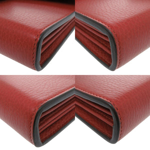 美品 グッチ チェーンウォレット ディオニュソス 401231 レザー レッド ショルダーバッグ 財布 赤 0828【中古】GUCCI