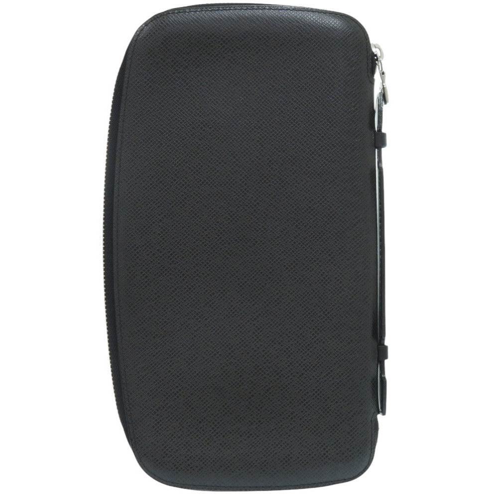 美品 ルイ ヴィトン オーガナイザー アトール タイガ M30652 タイガレザー ブラック 長財布 黒 LV 0833【中古】LOUIS VUITTON