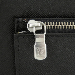 美品 ルイ ヴィトン オーガナイザー アトール タイガ M30652 タイガレザー ブラック 長財布 黒 LV 0833【中古】LOUIS VUITTON