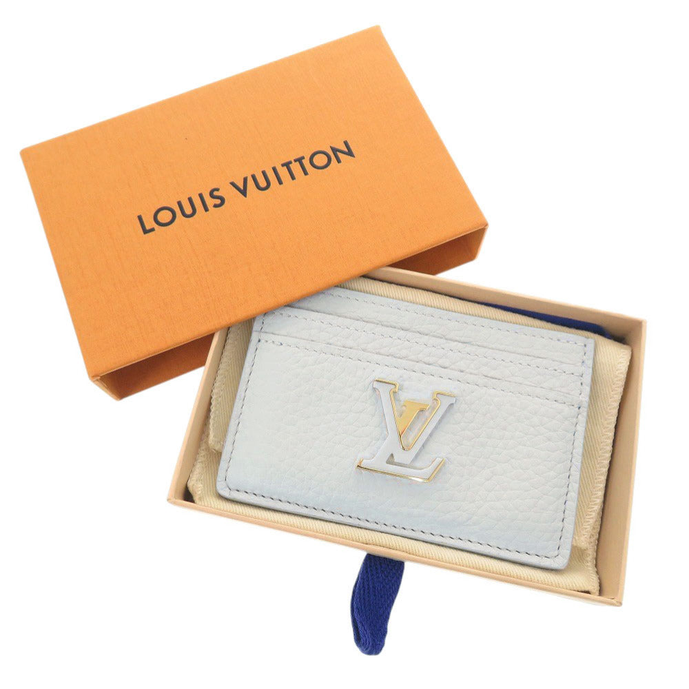 未使用品 ルイ ヴィトン ポルト カルト カプシーヌ トリヨンレザー ICチップ ブルーオランプ カードケース LV 0843【中古】LOUIS VUITTON