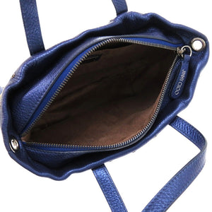 美品 ジミーチュウ 2way MINISARA ミニサラ カラースタースタッズ レザー ネイビー 紺 ハンドバッグ 0851【中古】JIMMY CHOO