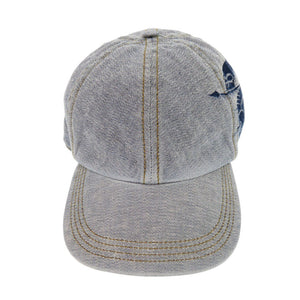 美品 バーバリー デニム キャップ 8085749 コットン ブルー 帽子 青 0852【中古】BURBERRY