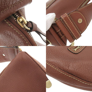 美品 ブルガリ レザー ブラウン ワンショルダーバッグ ショルダーバッグ 茶 0853【中古】BVLGARI