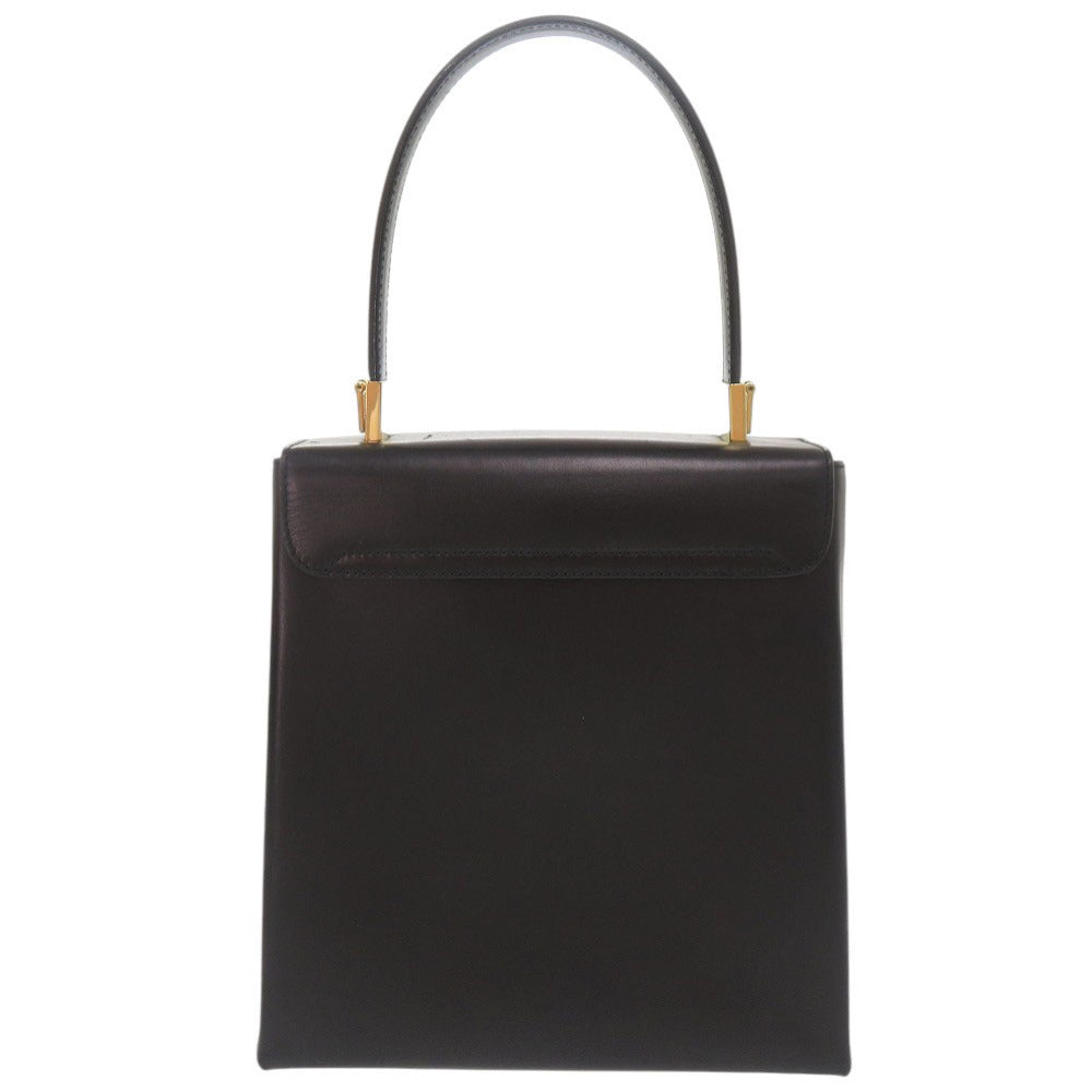 サルヴァトーレフェラガモ ガンチーニ レザー ブラック 2WAY ハンドバッグ ショルダーバッグ 黒 0857【中古】Salvatore Ferragamo