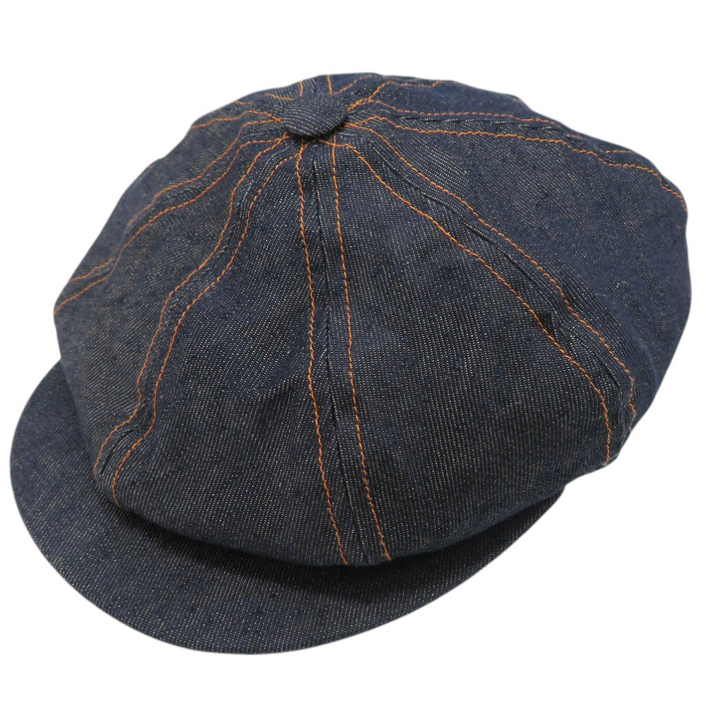 新品同様 エルメス デニムキャスケット 帽子 リネン インディゴ 0868【中古】HERMES