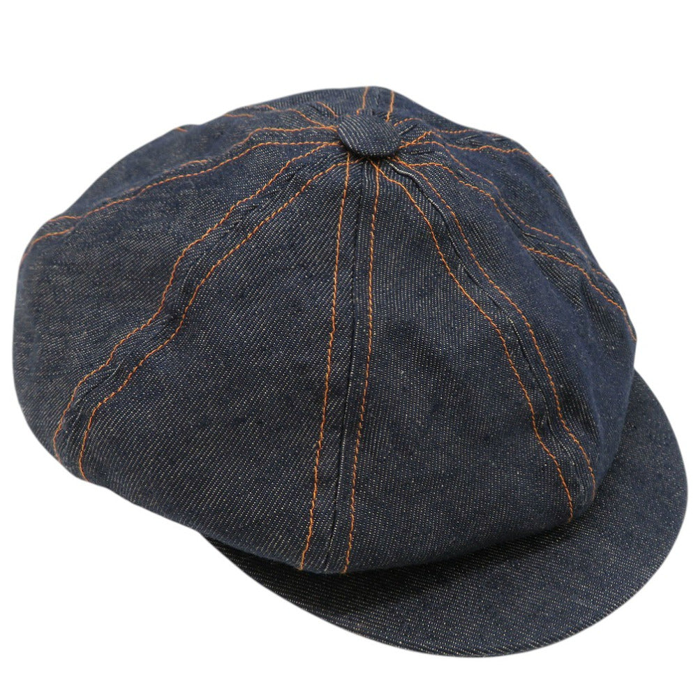 新品同様 エルメス デニムキャスケット 帽子 リネン インディゴ 0868【中古】HERMES