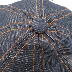 新品同様 エルメス デニムキャスケット 帽子 リネン インディゴ 0868【中古】HERMES