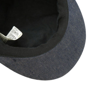 新品同様 エルメス デニムキャスケット 帽子 リネン インディゴ 0868【中古】HERMES