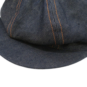 新品同様 エルメス デニムキャスケット 帽子 リネン インディゴ 0868【中古】HERMES