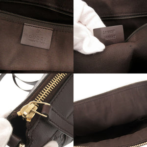 美品 グッチ アビー グッチシマ 203257 ブラウン ショルダーバッグ 茶 0871【中古】GUCCI