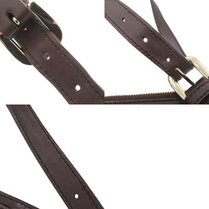 美品 グッチ アビー グッチシマ 203257 ブラウン ショルダーバッグ 茶 0871【中古】GUCCI