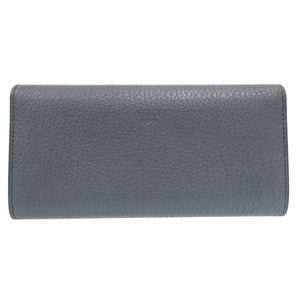 フェンディ ピーカブー PEEKABOO 二つ折り長財布 コンチネンタル財布 8M0427A91B 長財布 レザー ライトブルー 0888【中古】FENDI