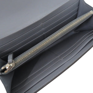 フェンディ ピーカブー PEEKABOO 二つ折り長財布 コンチネンタル財布 8M0427A91B 長財布 レザー ライトブルー 0888【中古】FENDI