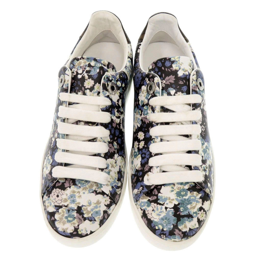 未使用品 ルイ ヴィトン 花柄 モノグラム サイズ35 1/2 レザー マルチカラー スニーカー LV 0890【中古】LOUIS VUITTON
