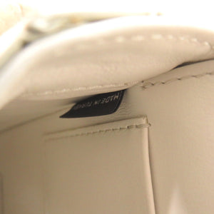 ミュウミュウ チェーンショルダー レザー ホワイト ショルダーバッグ 白 0894【中古】MIUMIU