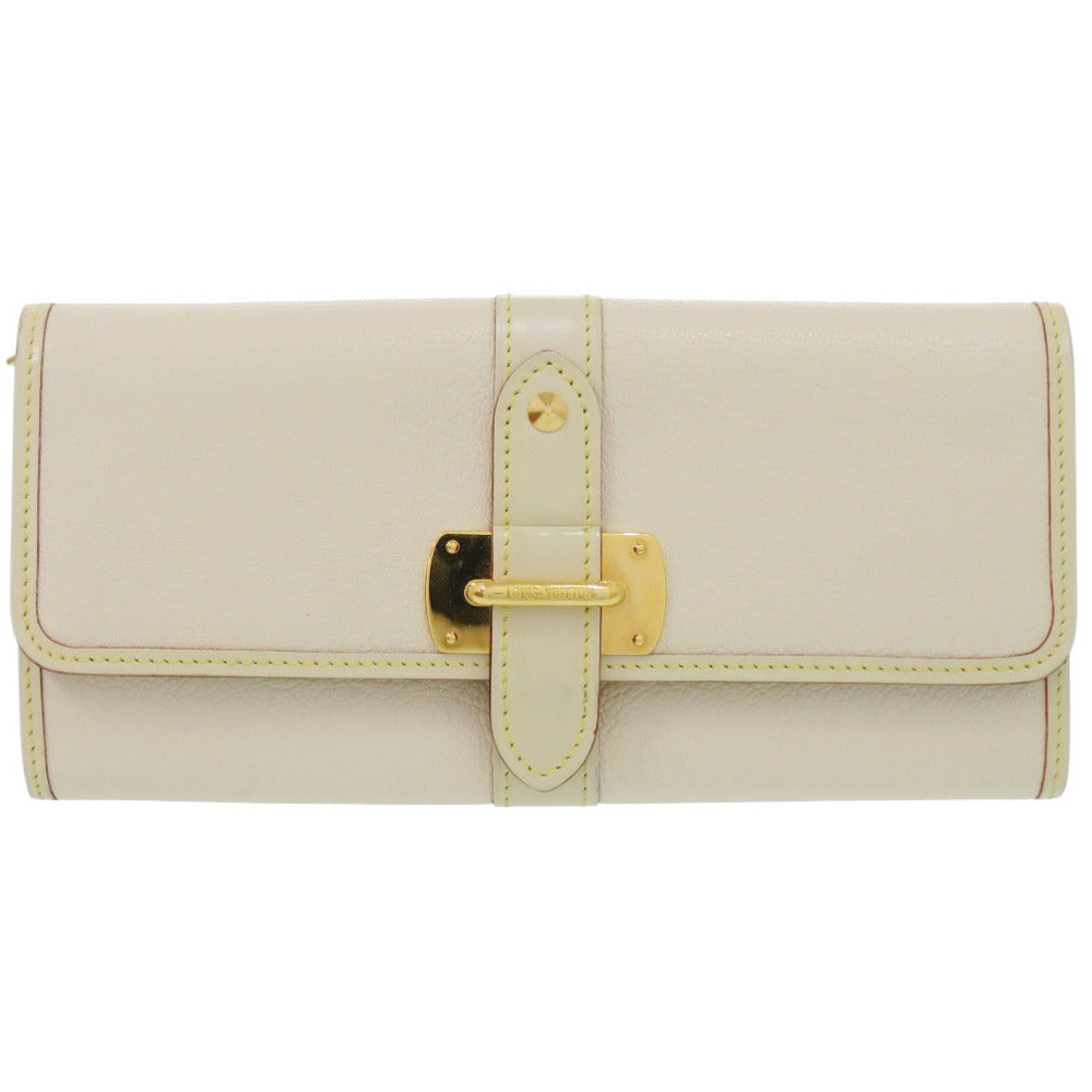 美品 ルイ ヴィトン ポルトフォイユ ファヴォリ スハリ M95646 レザー ホワイト 長財布 白 LV 0895【中古】LOUIS VUITTON
