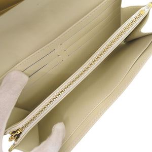 美品 ルイ ヴィトン ポルトフォイユ ファヴォリ スハリ M95646 レザー ホワイト 長財布 白 LV 0895【中古】LOUIS VUITTON