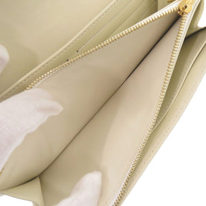美品 ルイ ヴィトン ポルトフォイユ ファヴォリ スハリ M95646 レザー ホワイト 長財布 白 LV 0895【中古】LOUIS VUITTON