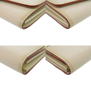 美品 ルイ ヴィトン ポルトフォイユ ファヴォリ スハリ M95646 レザー ホワイト 長財布 白 LV 0895【中古】LOUIS VUITTON