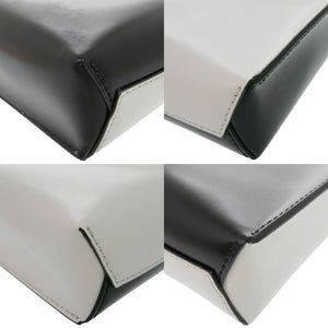 美品 マルニ 2WAY ミュゼオ レザー グレー/ブラック/レッド ハンドバッグ 0896【中古】MARNI