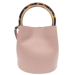 新品同様 マルニ PANNIER パニエ レザー ピンク 2way ハンドバッグ 0898【中古】MARNI