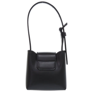 新品同様 サルヴァトーレフェラガモ ガンチーニ トリフォリオ ミニバッグ レザー ブラック ハンドバッグ 黒 0903【中古】Salvatore Ferragamo