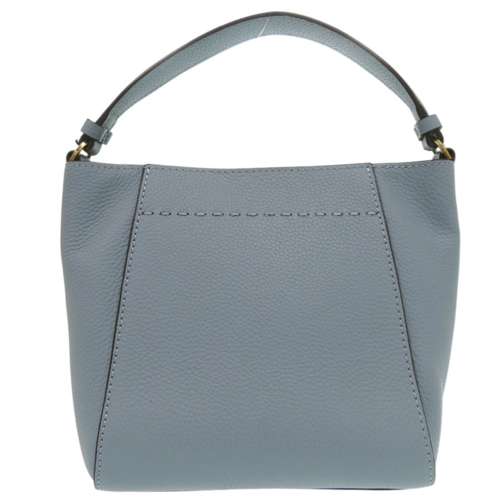 新品同様 トリーバーチ MCGRAW SMALL BUCKET BAG マックグロー スモール バケットバッグ 2way ダブルTロゴ ハンドバッグ レザー ブルー 0905【中古】Tory Burch
