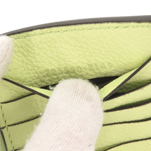 美品 グッチ ロゴ 725550 レザー グリーン コインケース カードケース 0906【中古】GUCCI