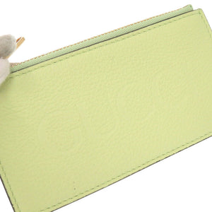 美品 グッチ ロゴ 725550 レザー グリーン コインケース カードケース 0906【中古】GUCCI
