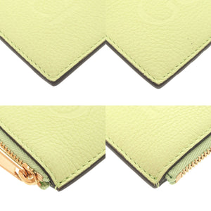 美品 グッチ ロゴ 725550 レザー グリーン コインケース カードケース 0906【中古】GUCCI