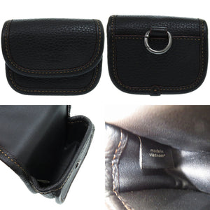 美品 コーチ×PEANUTS スヌーピー ミニポーチ付き ヘリテージ コンバーチブル クロスボディ レザー ブラック 黒 ショルダーバッグ 0908【中古】COACH