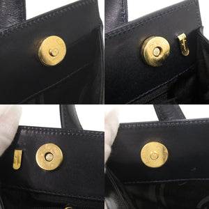 美品 サルヴァトーレフェラガモ ヴァラリボン レザー ネイビー 2WAY ハンドバッグ ショルダーバッグ 0909【中古】Salvatore Ferragamo