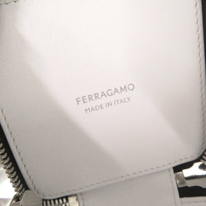 美品 サルヴァトーレフェラガモ レザー ブラック 2WAY ミニ ハンドバッグ ショルダーバッグ 黒 0911【中古】Salvatore Ferragamo
