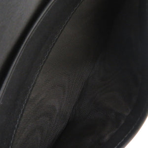 美品 ボッテガヴェネタ イントレチャート レザー ブラック 長財布 長札入れ 黒 0926【中古】BOTTEGAVENETA