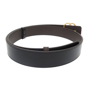 未使用品 バリー EMBLEM 35.REV レザー ブラック ブラウン ベルト 黒 茶 0935【中古】BALLY メンズ