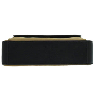 未使用品 バリー バーダニエル 6304577 ファブリック キャンバス レザー サンドベージュブラウン 茶 ショルダーバッグ 0937【中古】BALLY